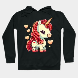 Valentines Unicorn Love Hoodie